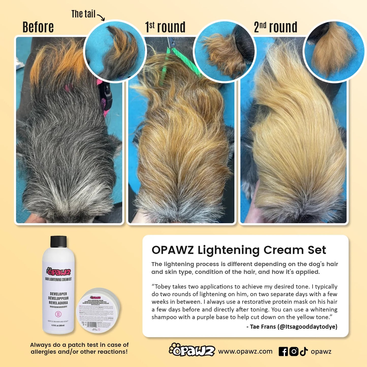 OPAWZ Lightening Cream & Developer